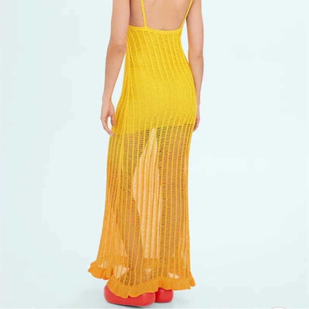 Mango Vibrant Yellow Knit Dress - Picture 2 of 7